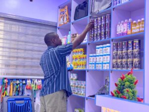 variety of premium dog food brands and pet accessories ready for delivery from PetmedPlus Veterinary Clinic in Ajah.
